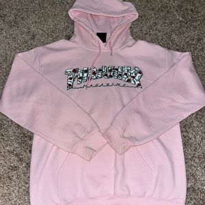 brand: thrasher, color: pink, size: small